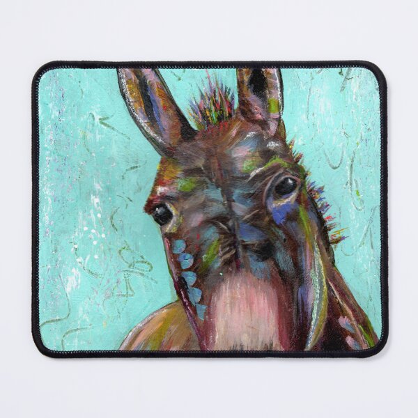 Item preview, Clarence the colorful donkey designed and sold by Jan Rose.