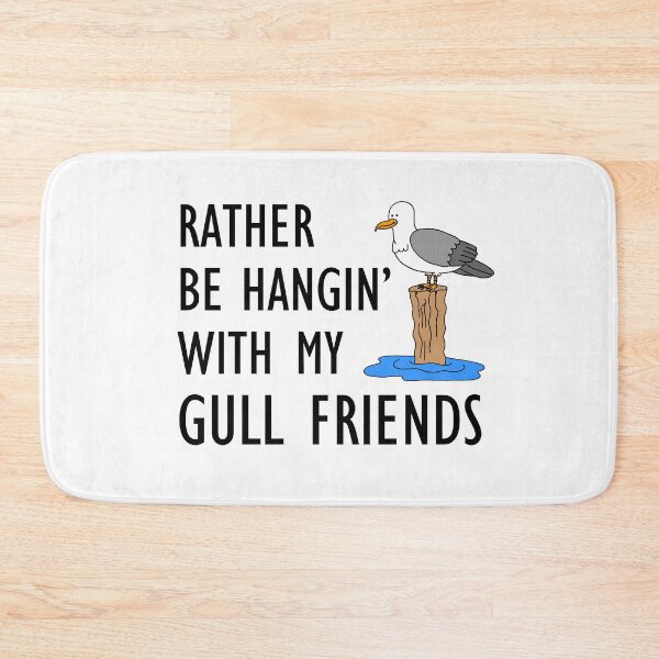 Item preview, Rather Be Hangin' With My Gull Friends Seagull Cartoon designed and sold by jaycartoonist.
