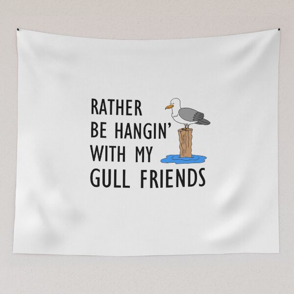 Item preview, Rather Be Hangin' With My Gull Friends Seagull Cartoon designed and sold by jaycartoonist.