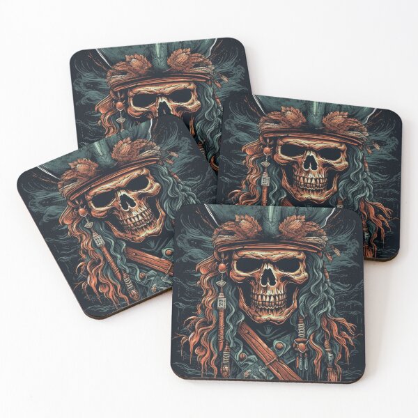 Item preview, Pirate Skull Illustration designed and sold by frogg136.