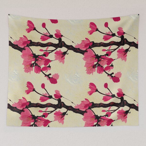 Item preview, Cherry Blossom Seamless Pattern 12x12 D designed and sold by GraphicsPagoda.