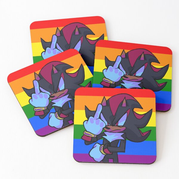 Item preview, lgbtq flag shadow flipping off your enemies designed and sold by maryvenom.