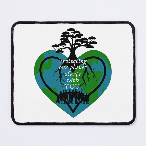 Item preview, Protecting Our Planet Starts with YOU Heart Shaped Earth designed and sold by CarleLS.