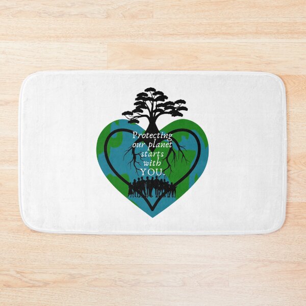 Item preview, Protecting Our Planet Starts with YOU Heart Shaped Earth designed and sold by CarleLS.