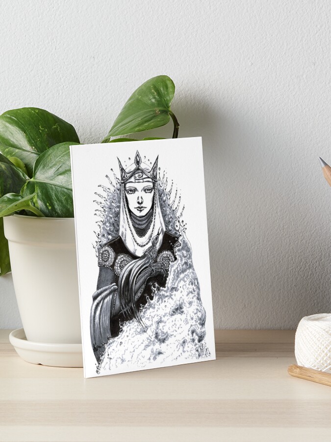 Thumbnail 1 of 2, Art Board Print, Queen Tar-Míriel designed and sold by Sirielle.