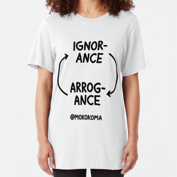 Ignorance and Arrogance Slim Fit T-Shirt