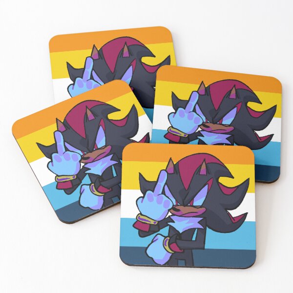 Item preview, aroace flag shadow flipping off your enemies designed and sold by maryvenom.