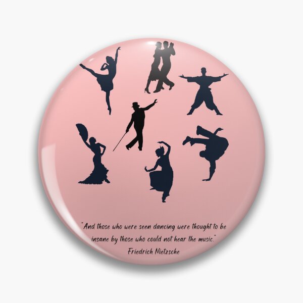 Item preview, Dance Styles from Around the world, Silhouette Nietzsche quote designed and sold by NurturingSpirit.