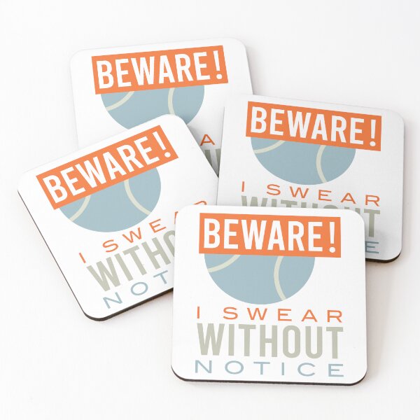 Item preview, Padel Beware I Swear Without Notice designed and sold by whyitsme.