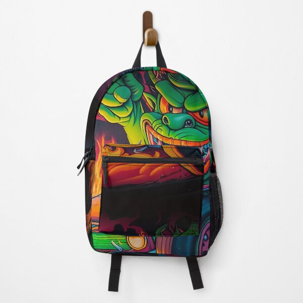 Item preview, Lizard on Fire: Street Art Meets High-Octane Adventure Apparel designed and sold by FrumTheMindOf.