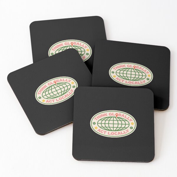 Item preview, Think globally, act locally designed and sold by asymmetrickid.