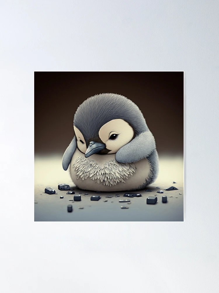 Ein baby Pinguin Poster von Max Ronn
