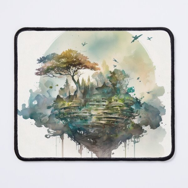 Item preview, Magic Floating Island - Technology vs Nature designed and sold by bbdesigns00.