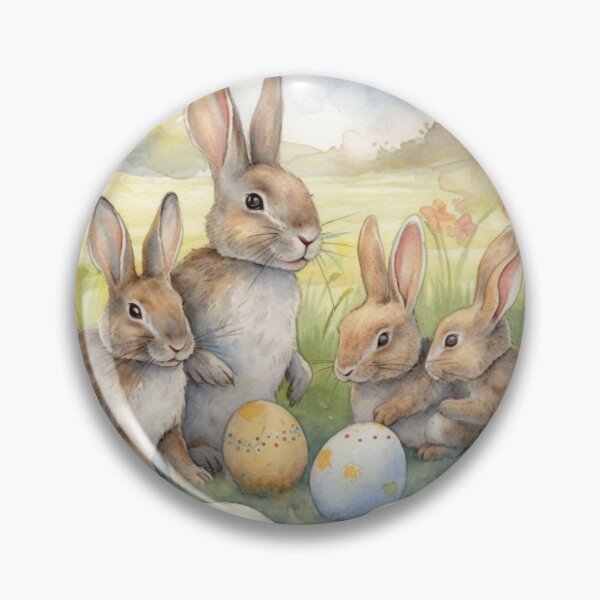 Item preview, Bunny Family and Easter Eggs designed and sold by Jazzy-Lamps.