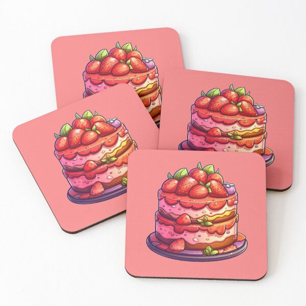 Item preview, Kawaii Strawberry Cake designed and sold by Shailiana.
