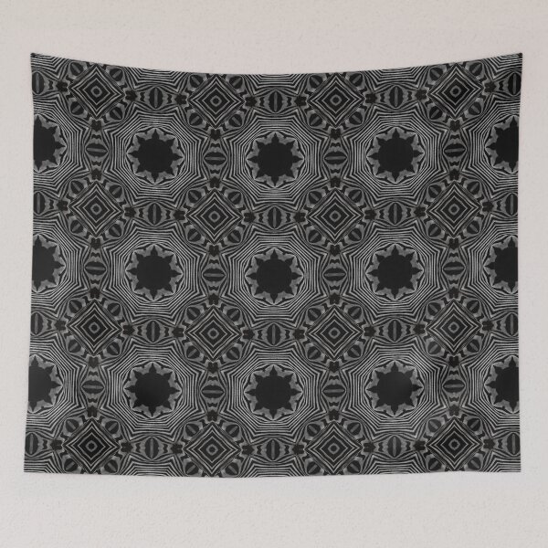 Item preview, Zebra Fur Texture Kaleidoscope Pattern 12 designed and sold by Swabcraft.