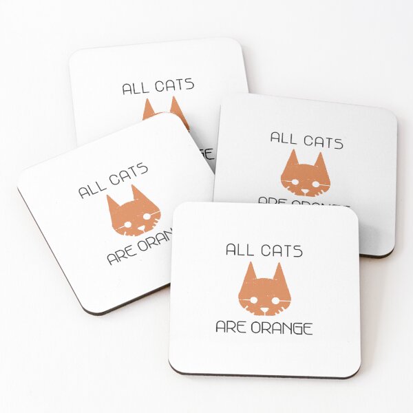 Item preview, BLACK FONT "All Cats Are Orange" Funny Stray Game designed and sold by PlantPurgatory.
