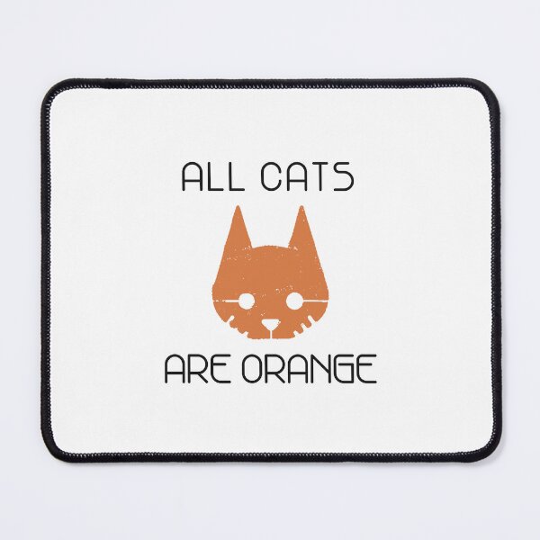Item preview, BLACK FONT "All Cats Are Orange" Funny Stray Game designed and sold by PlantPurgatory.