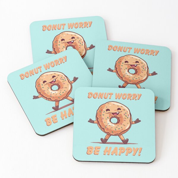 Artikelvorschau, Happy Smiling Donut Donut Worry! entworfen und verkauft von Arncil.