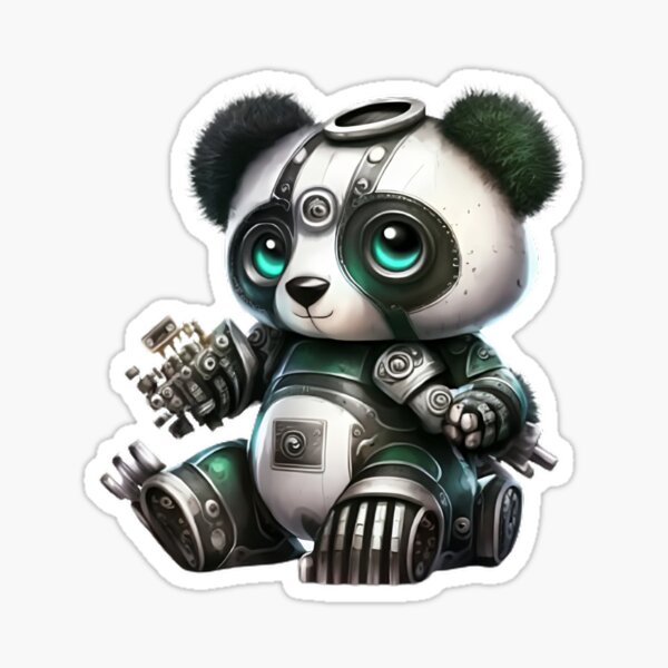 Robot Panda-Tangtang - Sticker