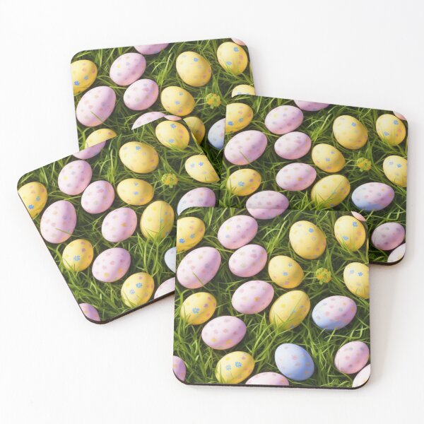 Item preview, Egg-citing Easter: Colorful Eggs on Grass Seamless Pattern designed and sold by GrumpGoose.