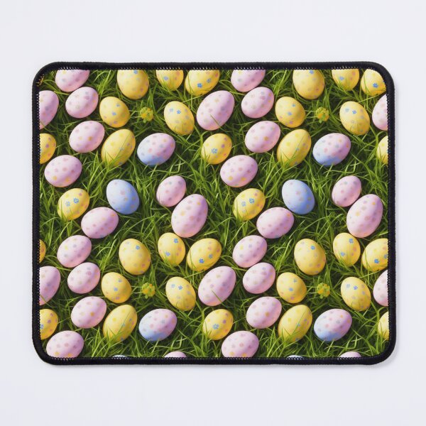 Item preview, Egg-citing Easter: Colorful Eggs on Grass Seamless Pattern designed and sold by GrumpGoose.