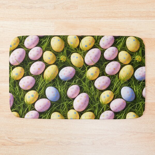 Item preview, Egg-citing Easter: Colorful Eggs on Grass Seamless Pattern designed and sold by GrumpGoose.