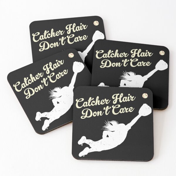 Item preview, Catcher Hair Don't Care Softball Soft Ball Sport Player designed and sold by diip.