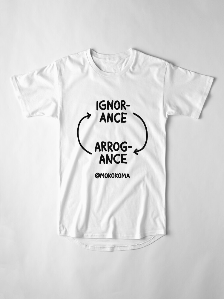 Alternate view of Ignorance and Arrogance Long T-Shirt