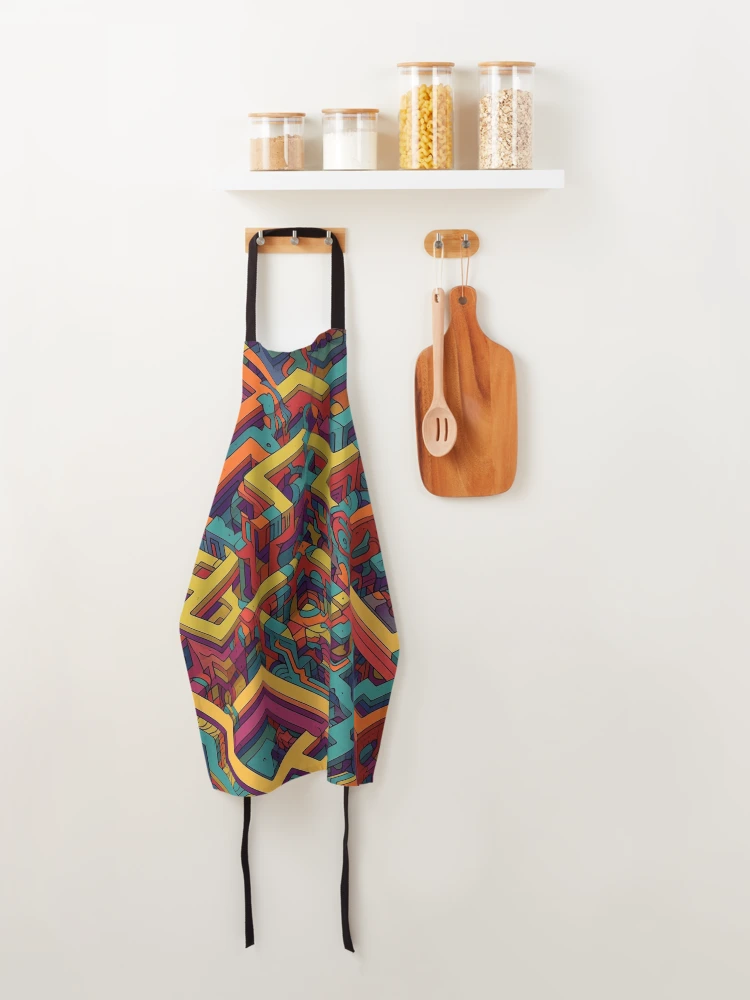 Thumbnail 4 of 6, Apron, Boxed In designed and sold by CustomHDPrints.