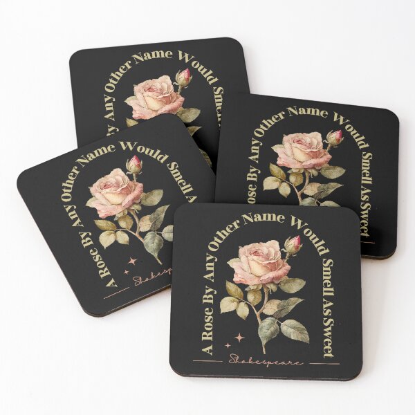Item preview, William Shakespeare, A Rose by Any Other Name Would Smell as Sweet, Romeo and Juliet, Quotes by Famous People, Vintage, Retro designed and sold by Mimielitas-Shop.
