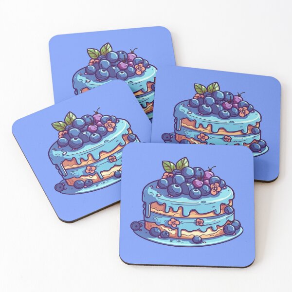 Item preview, Kawaii Blueberry Cake designed and sold by Shailiana.