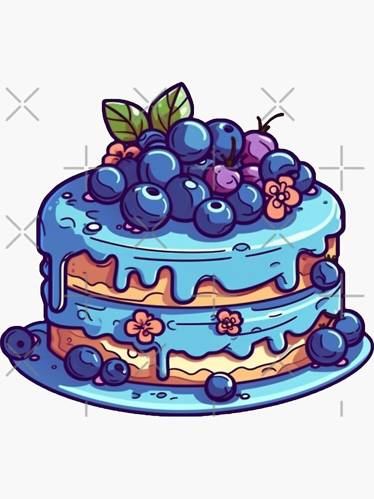 Blueberry Tall Cake Vinyl