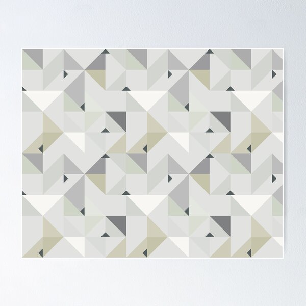 Item preview, Japandi Geometric en tonos neutros designed and sold by UrbanEpiphany.