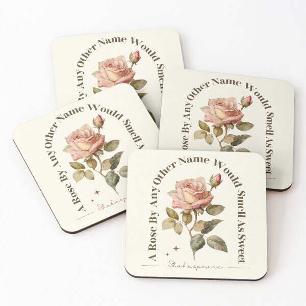 Item preview, William Shakespeare, A Rose by Any Other Name Would Smell as Sweet, Romeo and Juliet, Quotes by Famous People, Vintage, Retro designed and sold by Mimielitas-Shop.
