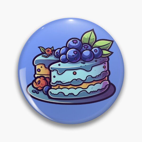 Item preview, Kawaii Blueberry Cake designed and sold by Shailiana.