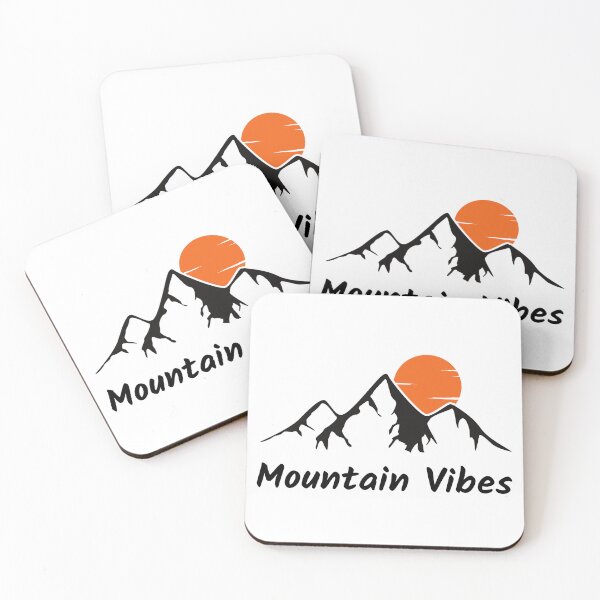 Item preview, Mountain Vibes Sunset Sticker designed and sold by FamnCreative.