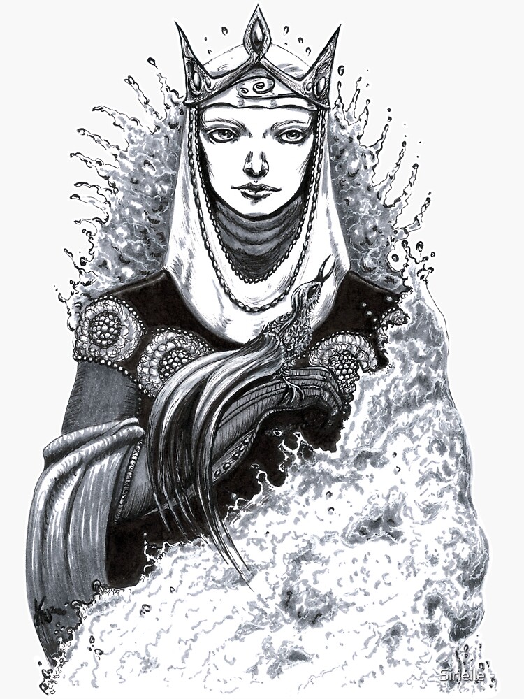 Thumbnail 3 of 3, Sticker, Queen Tar-Míriel designed and sold by Sirielle.