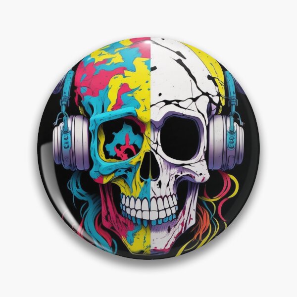 Item preview, skull psychedelic designed and sold by freedomtocreate.