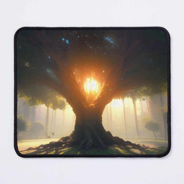 Item preview, The Tree of Life Fantasy Painting Magical Tree Nature Landscape designed and sold by VersoShopping.
