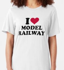 I love model railway Slim Fit T-Shirt