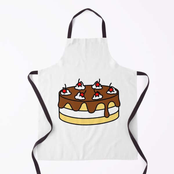 Item preview, Cute Vanilla Tiered Cake with Chocolate Frosting, Whipped Cream and Cherries designed and sold by OrderofOps.