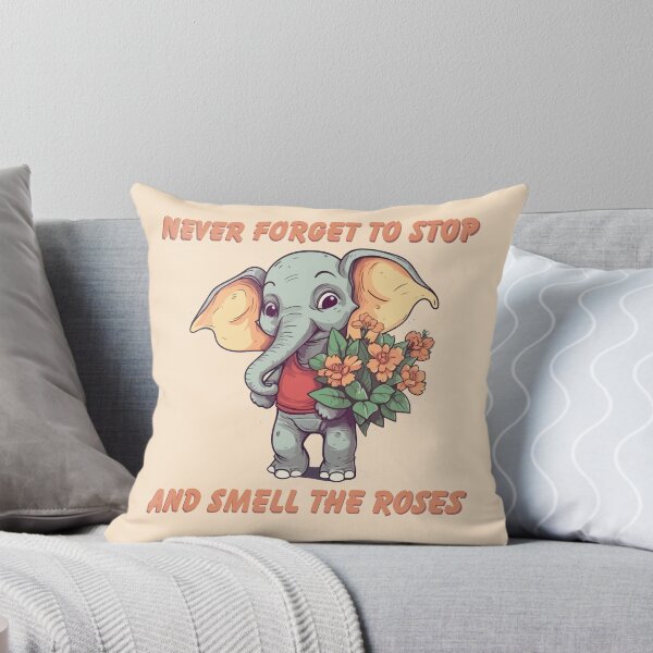Item preview, Elephant with Flowers Smell The Roses designed and sold by Arncil.