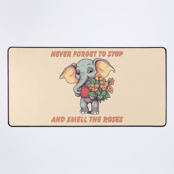 Item preview, Elephant with Flowers Smell The Roses designed and sold by Arncil.