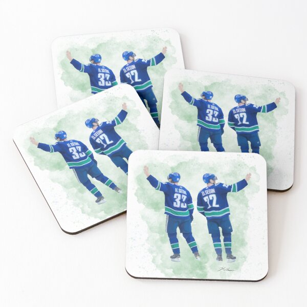 Item preview, Vancouver Canucks Daniel and Henrik Sedin Water Color Painting designed and sold by Thegoalie.