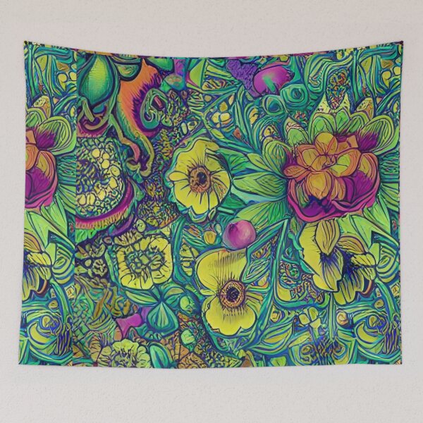 Item preview, Vibrant Floral Medley designed and sold by NellVerde.