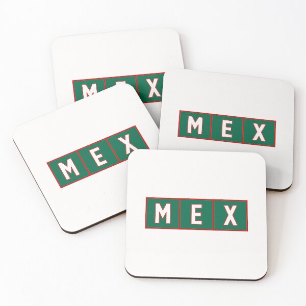 Item preview, MEX (Mexico) Trigram Tiles White / Red / Cadmium Green  designed and sold by PEK1787.