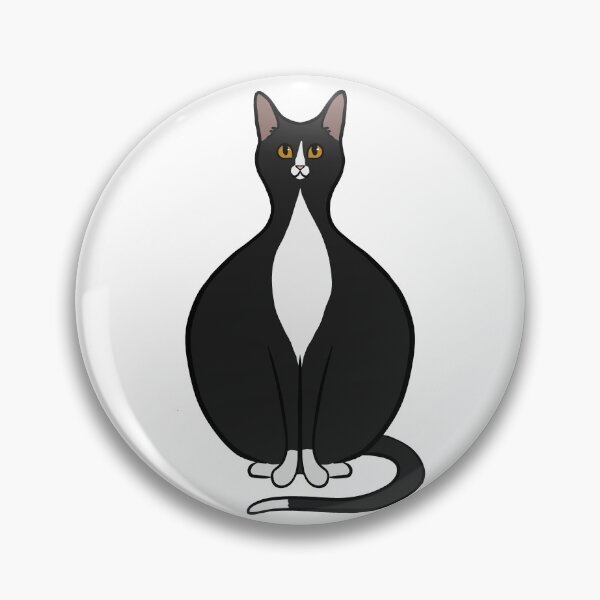 Item preview, Black and White Cat designed and sold by CreationsByBear.