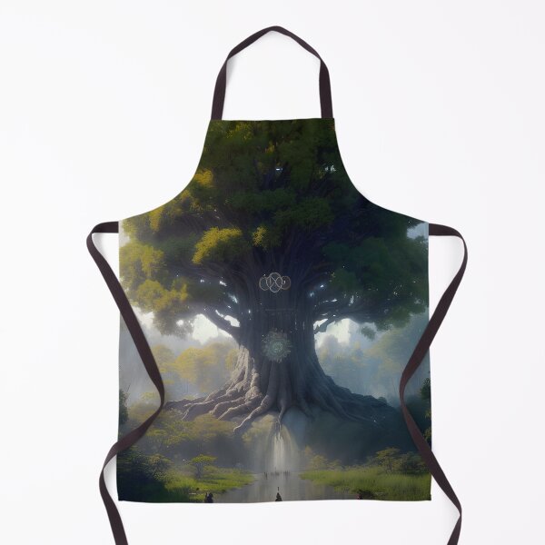 Item preview, The Tree of Life Fantasy Painting Magical Tree Nature Landscape designed and sold by VersoShopping.