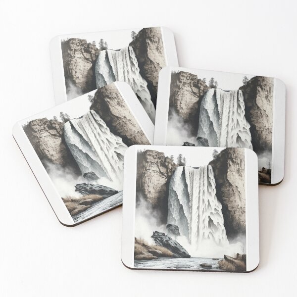 Item preview, Large waterfall crashing down designed and sold by Xiangster987.
